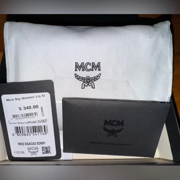 MCM Dark Grey Lauretos Himmel Bifold Wallet - NWT Full Inclusion - Picture 9 of 9